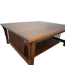 Stickley mission collection oak spindle coffee table. 68 Off Stickley Furniture Stickley Mission Cocktail Table Tables