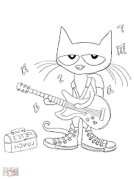 Pete The Cat Coloring Cat Coloring Page Coloring Pages Free Coloring Pages