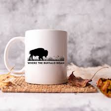 Where the Buffalo Roam, Black and White Graphic Svg - Png - Pdf - Jpeg -  Etsy