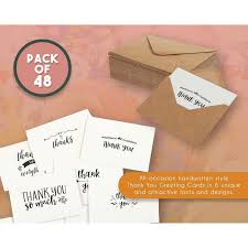 Every card is blank inside and comes with a white, european fold envelope for mailing and gifting. Baby Shower Delixike 50 Thank You Cards Bulk Thank You Notes With 4 Designs Blank Note