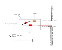 Led turn signal wiring | jeep wrangler forum mar 17, 2015you cannot use the two wires to the side marker because there is no ground there. 2 Wire Led To 3 Wire Turn Signal Running Lights Jeep Wrangler Forum