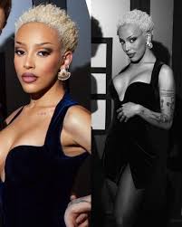 Doja cat short blonde hair
