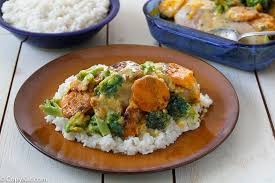 4 chicken thighs (skin removed). Copycat Cracker Barrel Broccoli Cheddar Chicken