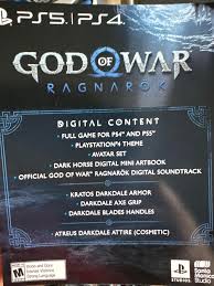 God Of War Ragnarok Ps5 Digital Code | Ebay