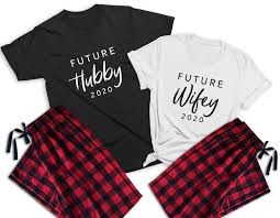 Future Hubby And Wifey Matching Pajamas Fiance Fiancee Etsy Matching Pajamas Hubby Wifey Wifey