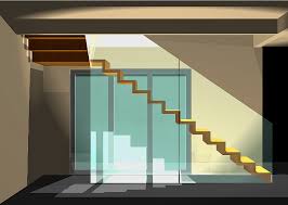 This part of your stairs is pretty simple: Railings The Folded Plate Stair By Zeitform Design