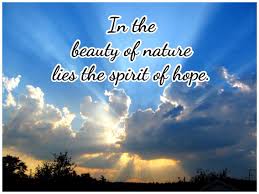 In The Beauty Of Nature Lies The Spirit Of Hope Eye Has Not Seen Faith Inspiration The Kingdom Of God