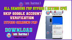Oct 29, 2020 · dear viewers.!! All Samsung Frp Bypass Exynos Cpu Skip Google Account Verification Bypass Samsung Frp