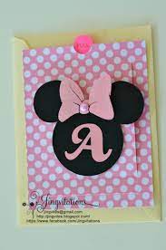 Other than the minnie mouse 1 st birthday invitation template, we also have several other options you can choose for free. Silhouette Cameo Jingvitations Homemade Birthday Cards Birthday Cards Diy Disney Birthday Card
