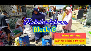 Karangan gotong royong di taman. Taman Ciruas Permai Rutinitas Gotong Royong Bulanan Di Block C Youtube
