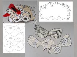 Weißes haus basteln zum ausdrucken pinterest papier. Diy Faschingsmasken Basteln Handmade Kultur