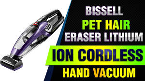 Bissell pet hair eraser handheld vacuum is one of bissell's most successful products. Bissell Pet Hair Eraser Lithium Ion Cordless Hand Vacuum Purple Youtube