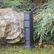 Aus seewasserbeständigem #aluminiumguss und #rostfreiem #edelstahl. Mobile Gartensteckdose Ohne Zuleitung Garten Steckdose Spiess