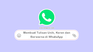 We did not find results for: Cara Membuat Tulisan Unik Keren Dan Berwarna Di Whatsapp Ternyata Mudah Denpono Blog