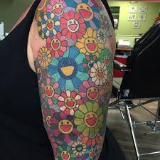 Takashi Murakami Inspired Tattoo Takashi Murakami Tattoos Murakami