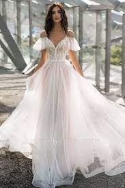 Glorious Cold Shoulder Chapel Train Wedding Dress Cold Shoulder Wedding Dress Fairy Wedding Dress Wedding Dress Train