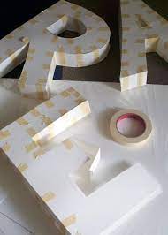 See more ideas about 3d letters, box template, diy letters. Diy Tutorial Paper Mache 3d Letters Paper Mache Letters Paper Mache Crafts 3d Letters Tutorial