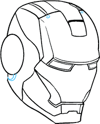 To draw iron man, start by lightly sketching a rectangle for the body and an oval for the head. Download Hd How To Draw Iron Man In A Few Easy Steps Iron Man Face Sketch Transparent Png Image Nicepng Com