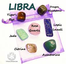 Libra Zodiac Set Gemstone Roller Bottle Pocket Crystals Etsy Libra Stone Crystal Healing Stones Zodiac Stones