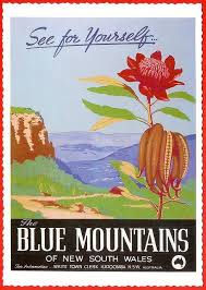 Australian Vintage Postcard The Blue Mountains Of New South Wales See For Yourself Posters Australia Australian Vintage Retro Travel Poster