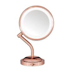 Conair Rose 1x 5x Lighted Vanity Mirror In Gold Bed Bath Beyond