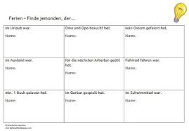 Maybe you would like to learn more about one of these? Find Someone Who Einstieg Nach Den Ferien Grundschul Ideenbox