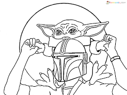 Ausmalbilder Baby Yoda 45 Malvorlagen Zum Kostenlosen Drucken
