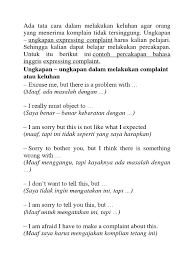Check spelling or type a new query. Contoh Dialog Komplain Dalam Bahasa Inggris Dan Artinya Barisan Contoh