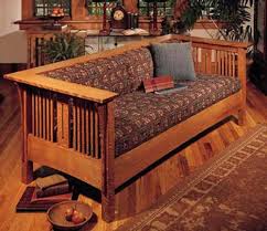 Arts And Crafts Mission Sofa And Chair Woodworking Plan From Wood Magazine Chair Woodworking Plans Furniture Project Plans Craftsman Furniture