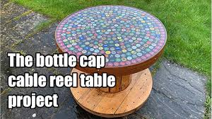 How thick should i make a countertop or bar top? Building A Beer Bottle Cap Cable Reel Table Using Bottle Tops And Epoxy Resin Youtube