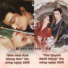 🏮 CHÍNH THỨC: 2 phim lên sóng liên tục trong thời gian tới. 🌊 Phim "Đào  Hoa Ánh Giang Sơn" lên sóng ngày 25/6. • Diễn viên chính: Lưu Học Nghĩa,  Mạnh