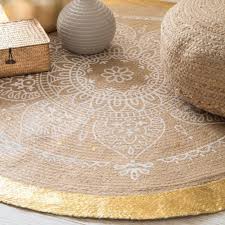 Dream Round Jute Rug D 120 Cm Jute Round Rug Arabian Decor Rugs