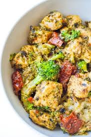 Basil Pesto Chicken And Veggies Chicken Pesto Recipes Pesto Recipes Dinner Pesto Dishes