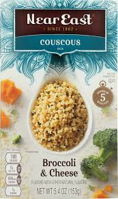 I love the near east brand of rices, couscous, etc. Buy Near East Couscous Broccoli Cheese 5 4 Oz Online Bulk Grains For Sale At Wholesale Prices Grocerybundles Com