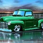 Image result for Chrome Green 1949 Truck