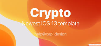 最新的iOS 13 暗黑模式加密货币app应用程序UI套件ui设计模板素材 ...