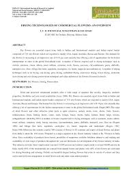 The above technique i used with cloths and paper towels is a good one to try to see if you really want to press flowers using a microwave. Pdf Impact Factor Jcc 1 8207 Drying Technologies Of Commercial Flowers An Overview
