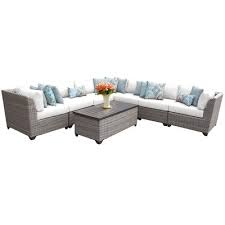 Birch Lane Outdoor Furniture Covers Sol 72 Outdoor Kenwick 8 Piece Rattan Sectional Seating Group With Cushions Cu Wicker Patio Furniture Set Outdoor Wicker Patio Furniture Wicker Patio Furniture