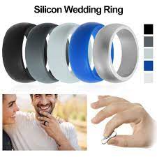 Band Outdoor Sport Flexible Rubber Women Wedding Engagement Ring Silicone Silicone Wedding Band Wedding Bands Engagement Ring Wedding Band