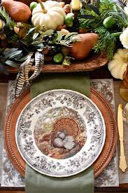 Look for rich colors, like eggplant, and interesting textures, like artichokes. Beautiful French Country Thanksgiving Tablescape With Autumn Elegance Thanksgiving Table Settings Thanksgiving Table Decorations Thanksgiving Tablescapes