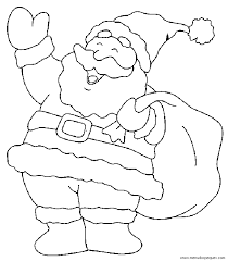 Papa Noel Para Colorear Navidad