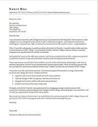Why this is a good cover letter Sample Cover Letter For University Admission Sample Cover Letter