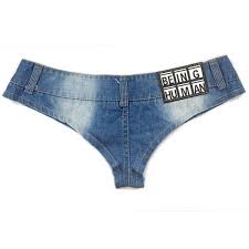 2019 Women Beach Denim Thong Shorts Young Girls Sexy Nightclub Mini Short Jeans Ladies Disco Pole Dance Hotpants Micro Mini Shorts Y190429 From