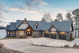 These plans are characterized by a rear elevation with plenty of windows to maximize natural daylight and panoramic views. Classic Lake House Custom Home Clemson