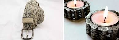 Basteln Sie Aus Fahrrad Ketten Windlichter Oder Einen Gurtel Aus Dem Reifen Bicycle Decor Tea Light Candle Old Bicycle