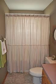 Drop Cloth Shower Curtain Long Ruffle Shower Curtain Drop Cloth Diy Drop Cloth I Shabby Chic Bathroom Cloth Shower Curtain Ruffle Shower Curtains