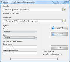 Kryptofiler 1 0 2 Encrypt And Decrypt Files Documents And Archives Through Major Cryptographic Standards Including Trip Software Blowfish Computer Software