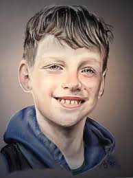 I finished this portrait yesterday. Pastelpencils