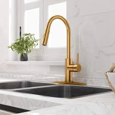 Looking for a good deal on gold kitchen faucet? 2021 Gold Kitchen Faucet With Pull Down Sprayer Kitchen Faucet Sink Faucet With Pull Out Sprayer Single Hole And 3 Hole Deck Mount Single Hand From Pomufushi 40 21 Dhgate Com