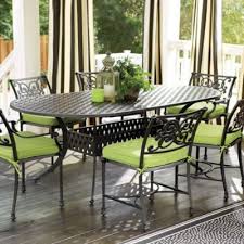 Amalfi 7 Piece 72 Oval Dining Set With Cushions Ballard Designs Outdoor Tables And Chairs Outdoor Furniture Sets Outdoor Spaces